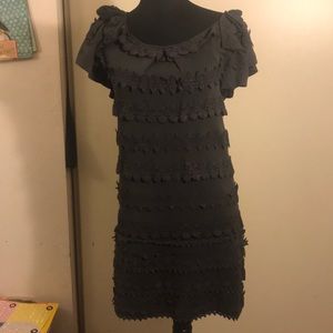 Leifsdottir Lace Ruffle Knit Dress